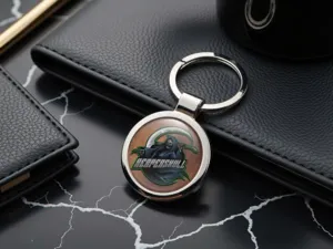 Personalisierter Metall-Schlüsselanhänger Custom Logo